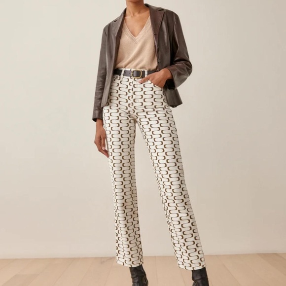 Reformation Mod High Rise Straight Jean - Picture 1 of 2